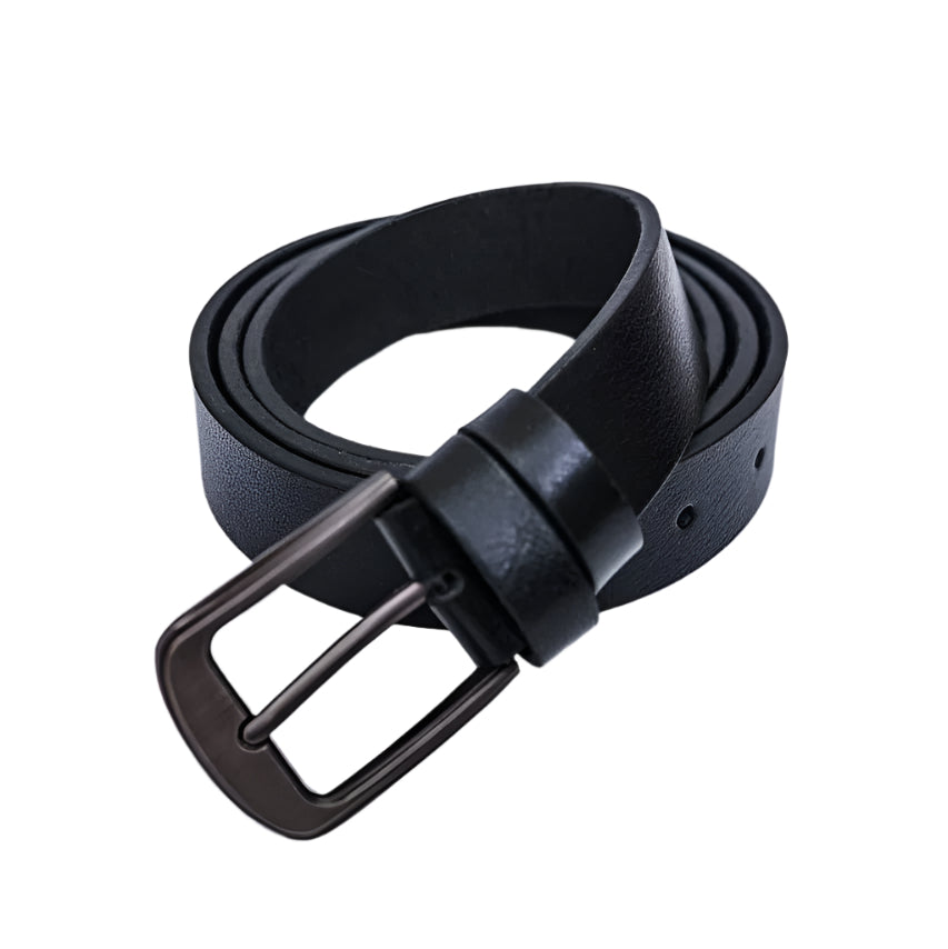 Men’s Genuine Leather Belt – Classic Black