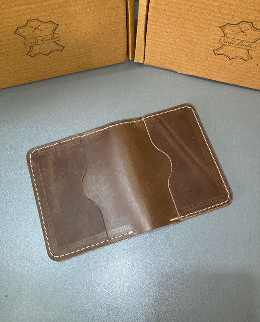 Craft Leather Brown Card Wallet