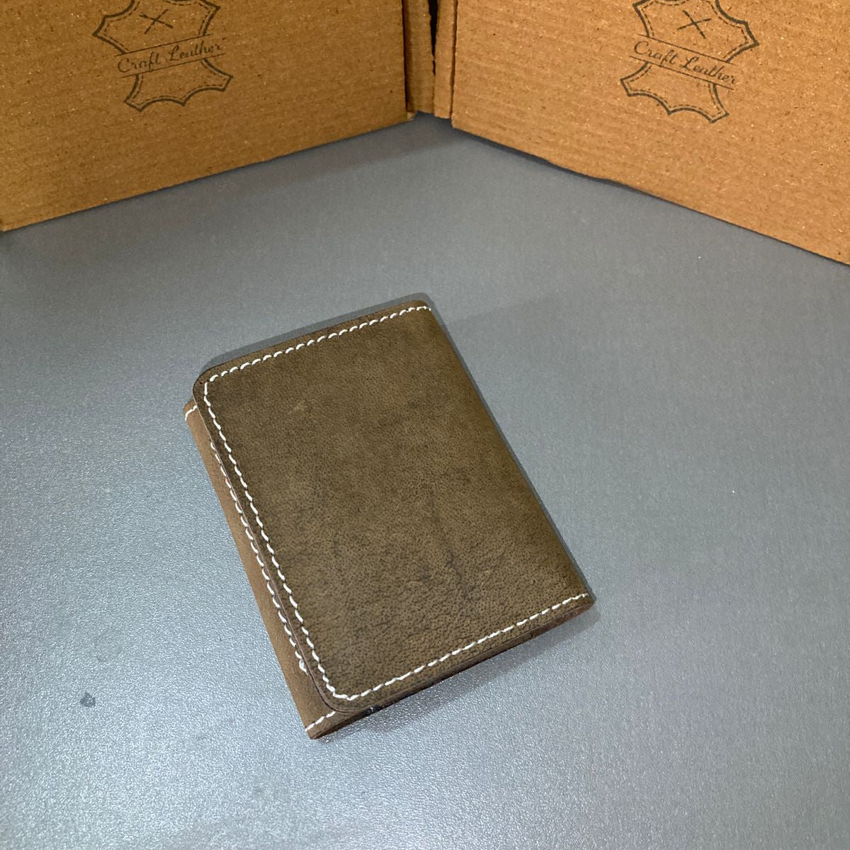 Premium Olive Brown Leather Wallet for Men