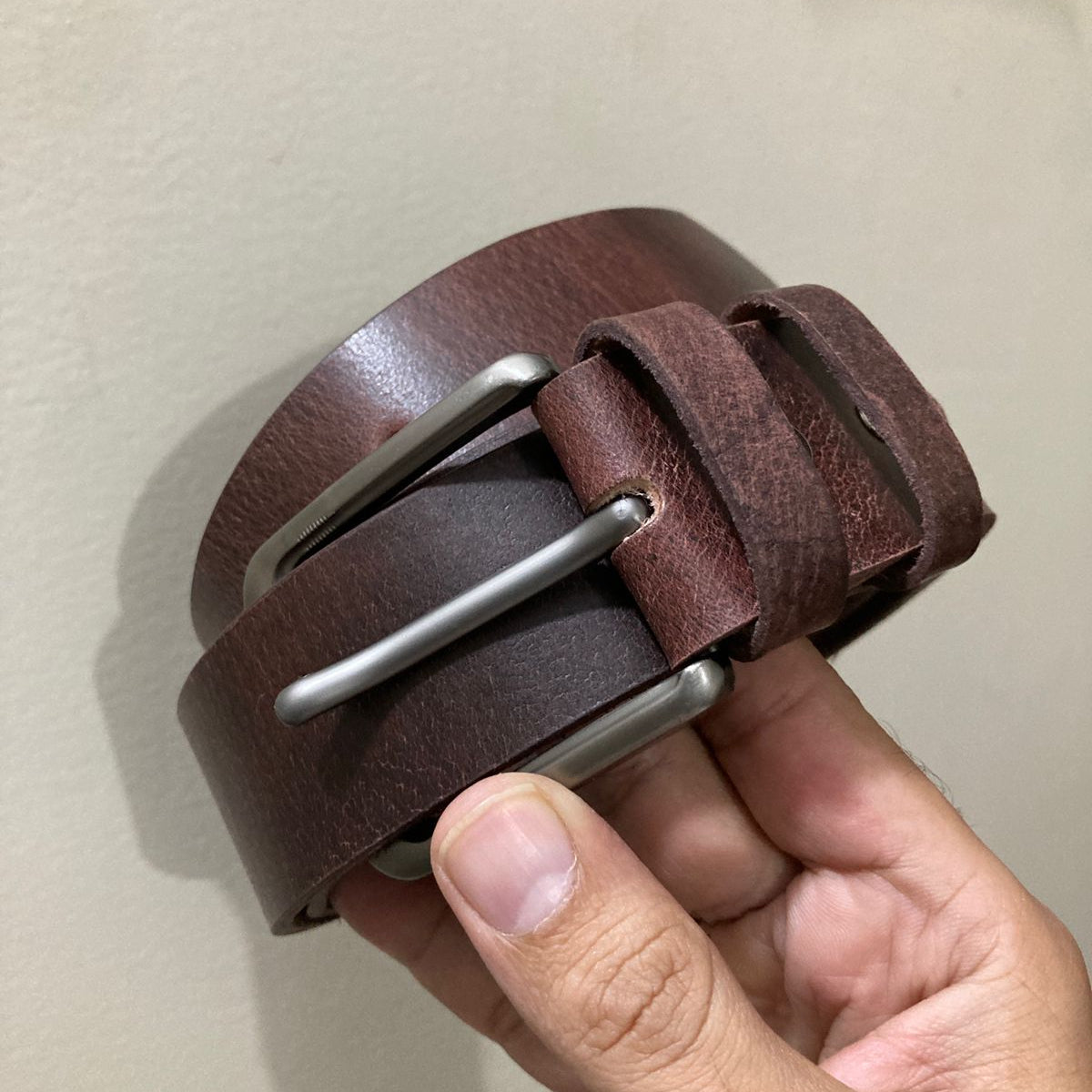 Stylish Men's Leather Belt Brown