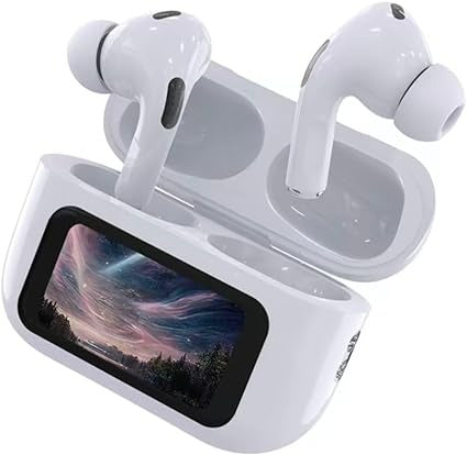 A9 Pro Touch Screen Noise Reduction Airpods Pro - ANC Wireless Earbuds With Bluetooth 5.0, LCD Display, Super Bass And Pop-Up Feature