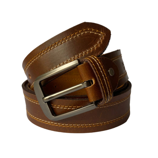 Premium Brown Leather Belt