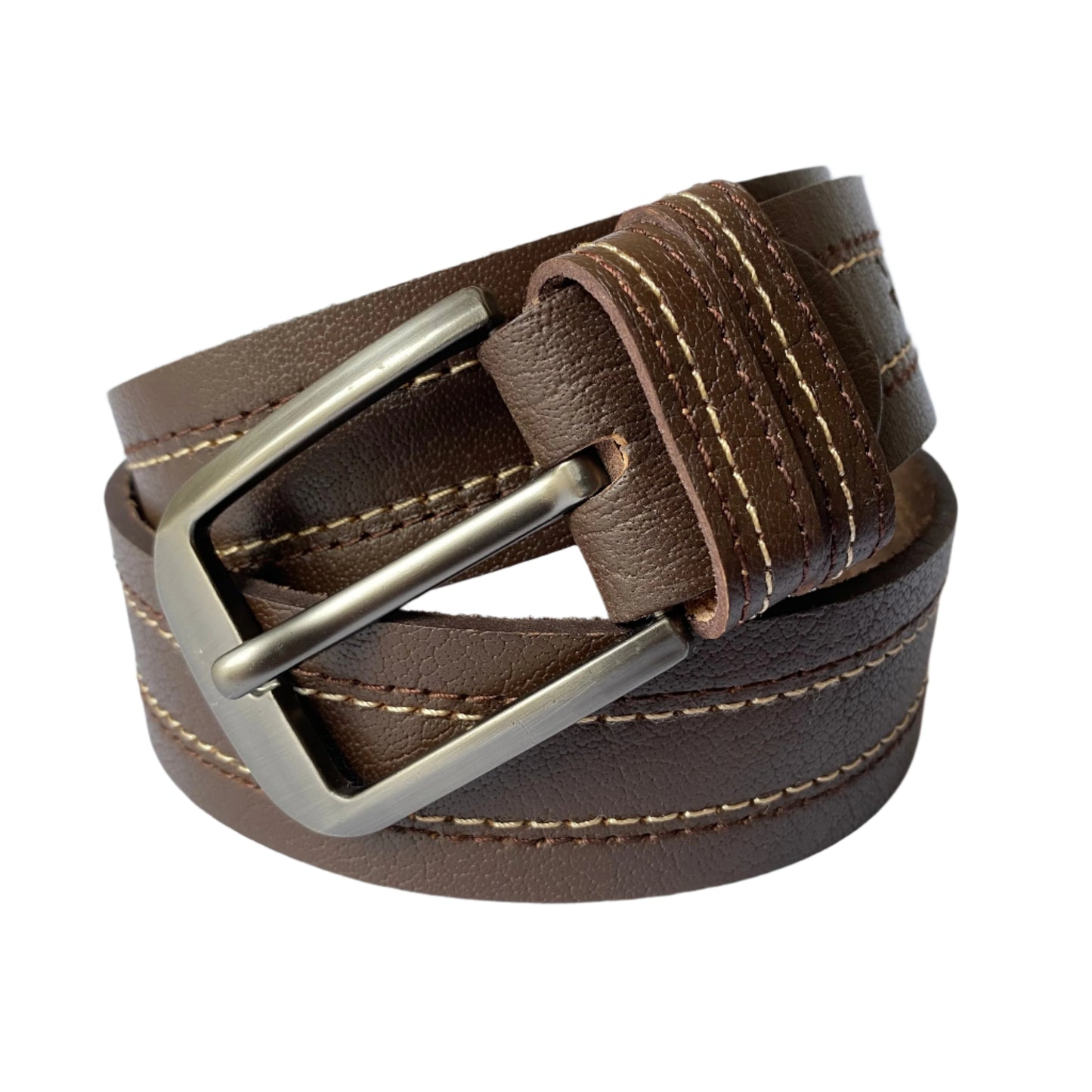 Premium Dark Brown Leather Belt