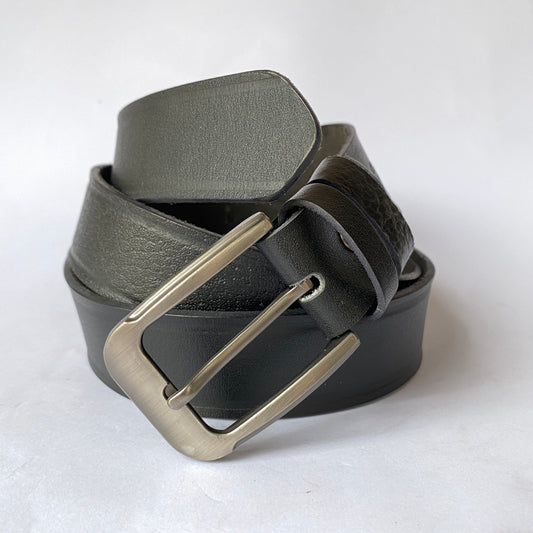 Black Formal Leather Belt – Elegant and Durable