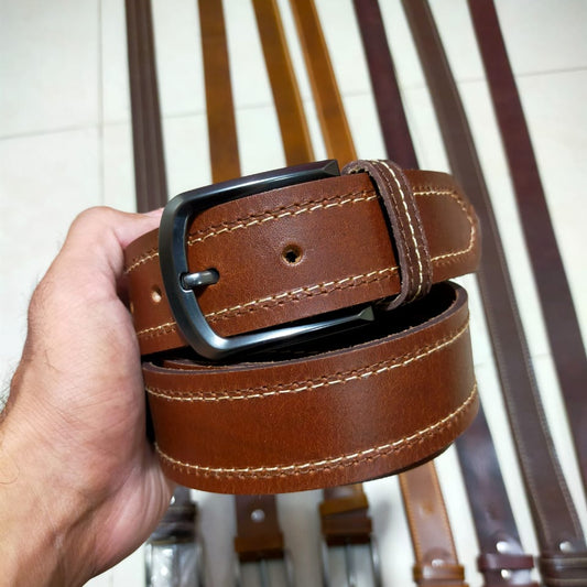 Leather Belt – Minimal Design for Men's