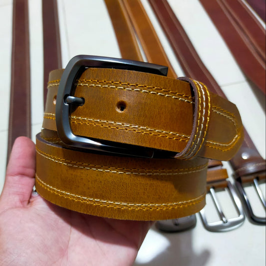 Premium Brown Leather Belt
