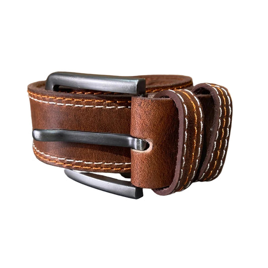 Premium Brown Leather Belt