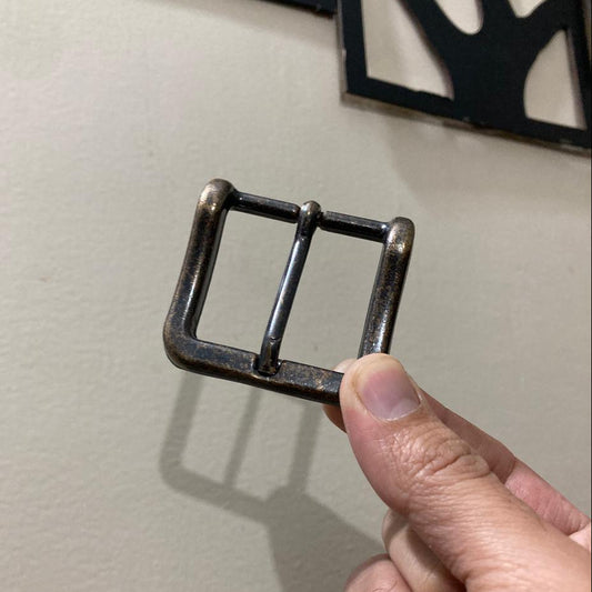 Vintage Metal Pin Belt Buckle Classic Buckle for Leather Belts Antique Finish Belt Hardware