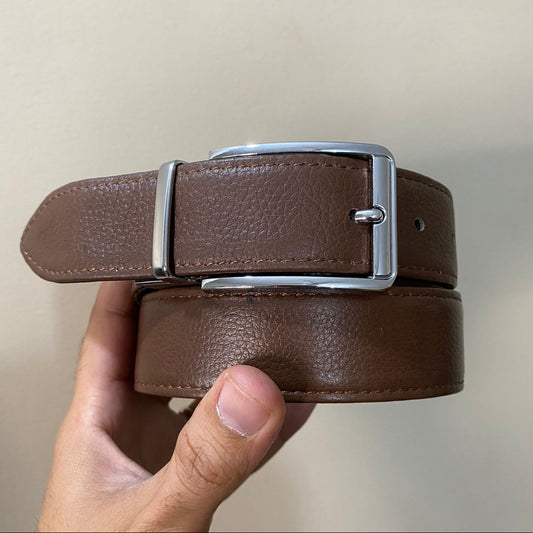2-in-1 Reversible Cow Leather Belt Black & Brown