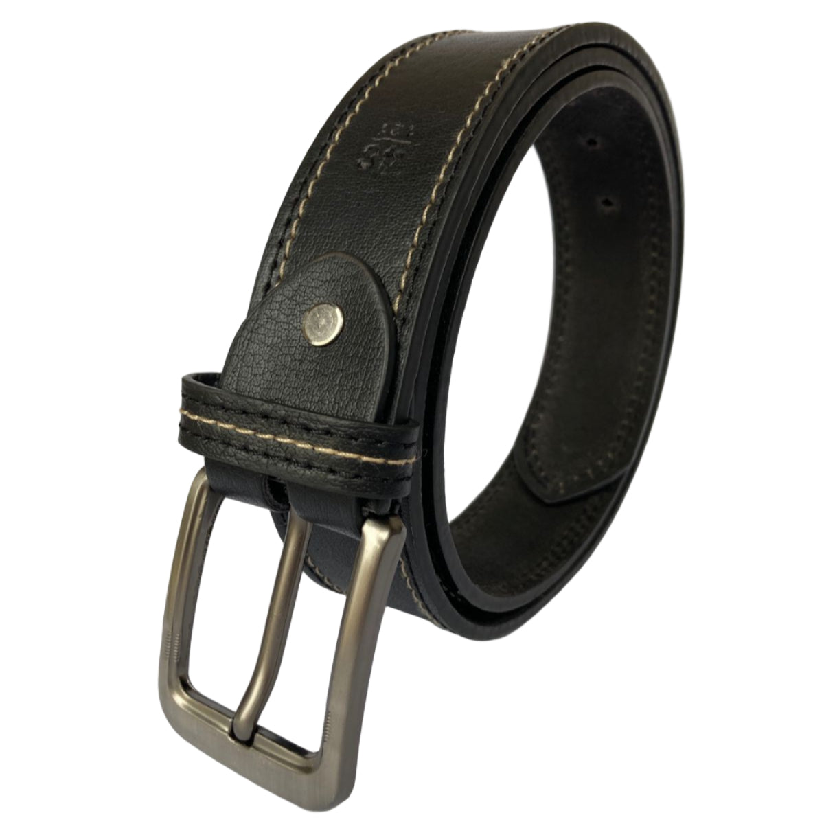 Premium Black Leather Belt