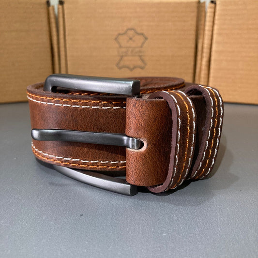 Premium Brown Leather Belt