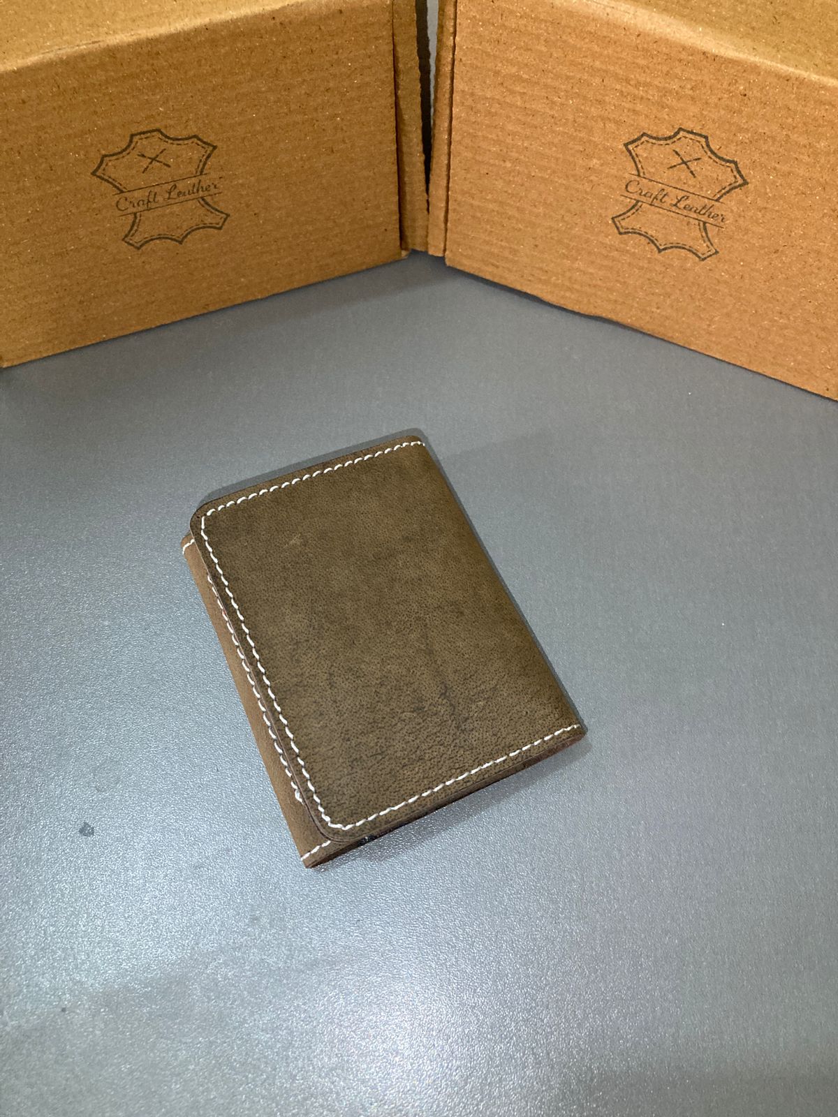 Premium Olive Brown Leather Wallet for Men