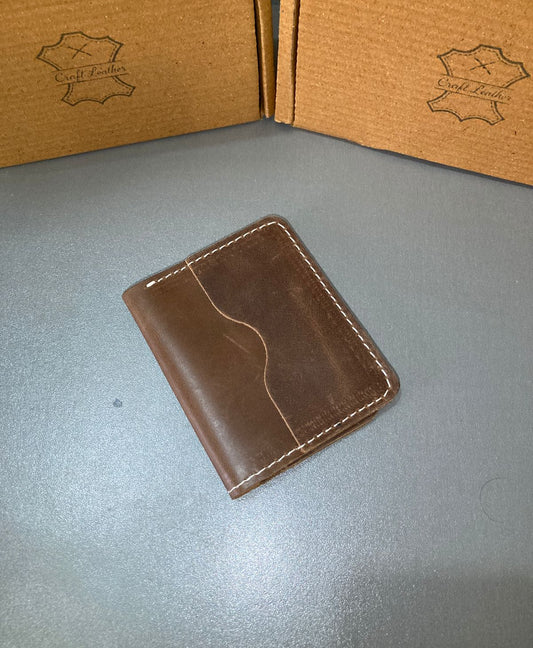Craft Leather Brown Card Wallet